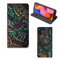 Samsung Galaxy A20s Hoesje met Magneet Aztec