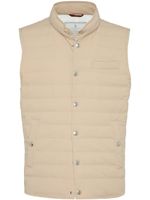 Brunello Cucinelli gilet à design matelassé - Tons neutres