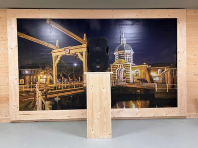 Steigerhouten Presentatiezuil - Robuuste Zuil voor Productdisplay of Etalage