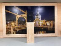 Steigerhouten Presentatiezuil - Robuuste Zuil voor Productdisplay of Etalage