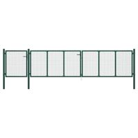Poort 500x75 cm staal groen