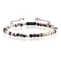 Memphis Fire Armband Natuursteen Kralen - White Fire