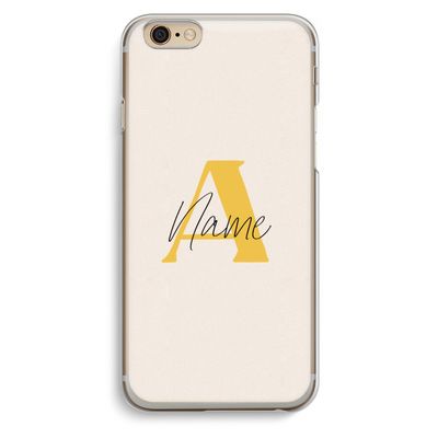 Amber Script: iPhone 6 / 6S Transparant Hoesje Amber Script: iPhone 6 / 6S Transparant Hoesje