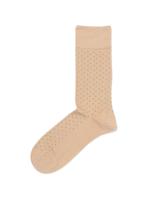 HEMA Herensokken rib stippen beige (beige)