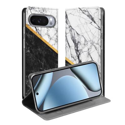 Book Case Google Pixel 10 Pro Marble White Black