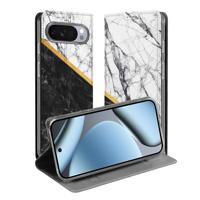 Book Case Google Pixel 10 Pro Marble White Black