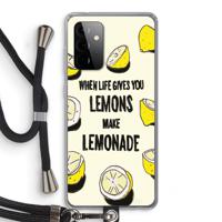 Lemonade: Samsung Galaxy A72 5G Transparant Hoesje met koord