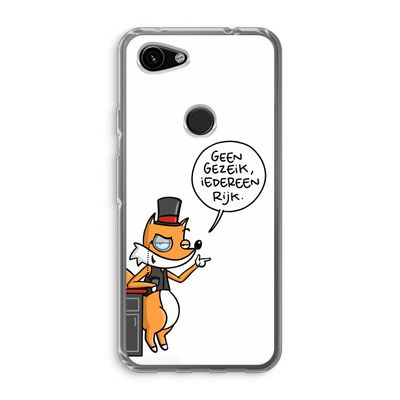 Geen Gezeik: Google Pixel 3a Transparant Hoesje