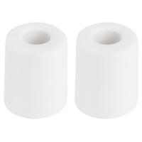 Benson Deurbuffers / deurstoppers rubbers - 2x - wit -35 x 30 mm - met schroefbevestiging