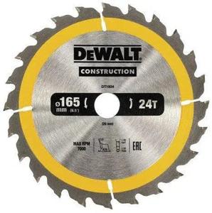 DeWALT Cirkelzaagblad voor Hout | Construction | Ø 165mm Asgat 20mm 24T - DT1934-QZ