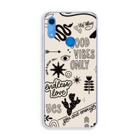 Good vibes: Huawei Y6s Transparant Hoesje