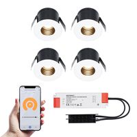 4x Betty witte Smart LED Inbouwspots complete set - Wifi & Bluetooth - 12V - 3 Watt - 2700K warm wit