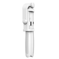 2 in 1 opvouwbare Bluetooth Shutter externe Selfie Stick statief voor iPhone en Android Phones(White)