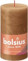 Bolsius shine rustiekkaars 130/68 spice brown