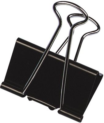 Q-CONNECT foldbackclip, zwart, 32 mm, doosje van 10 stuks