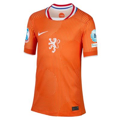 Nike Nederland Thuisshirt OranjeLeeuwinnen 2025-2027 Kids + EK 2025 Badges
