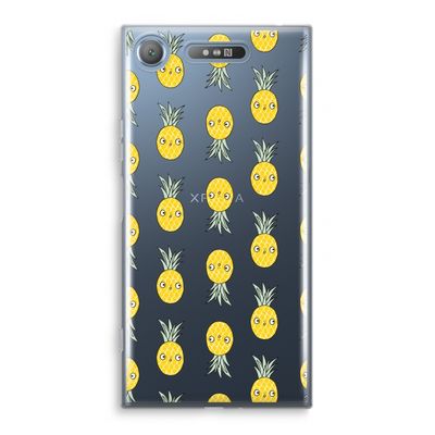 Ananas: Sony Xperia XZ1 Transparant Hoesje
