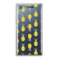 Ananas: Sony Xperia XZ1 Transparant Hoesje