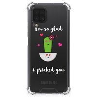 Samsung Galaxy A12 Stevig Bumper Hoesje Cactus Glad