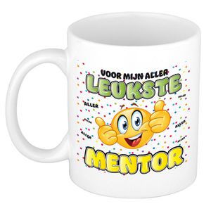 Cadeau mok voor mentor - grappig - keramiek - 300 ml - leukste mentor