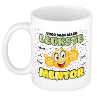 Cadeau mok voor mentor - grappig - keramiek - 300 ml - leukste mentor