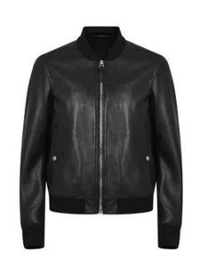 TOM FORD Leather Short Jacket - Noir