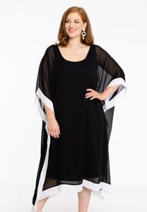 Yoek Jurk vierkant | Zwart | Maat 38/40