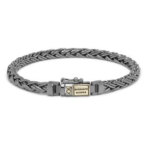 Buddha to Buddha J170BR-SG Armband Katja Black Rhodium Shine zwart-goudkleurig (C+) 17 cm