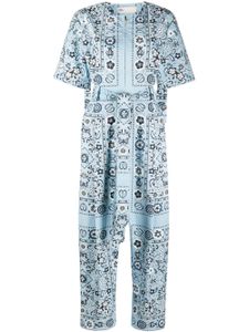 Tory Burch combinaison à imprimé Pisces Dream - Bleu