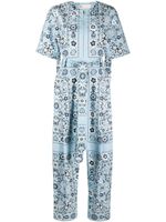 Tory Burch combinaison à imprimé Pisces Dream - Bleu