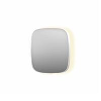 Spiegel INK SP30 40x4x40 cm incl. Indirect LED-Verlichting Rondom en Spiegelverwarming Mat Wit