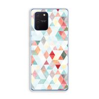 Gekleurde driehoekjes pastel: Samsung Galaxy Note 10 Lite Transparant Hoesje