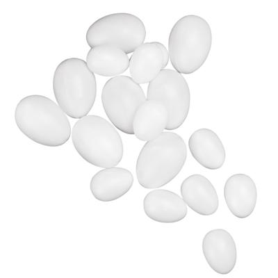 Plastic eieren - 50x - wit - 4,5 cm - Paasdecoratie - paaseieren Plastic eieren - 50x - wit - 4,5 cm - Paasdecoratie - paaseieren