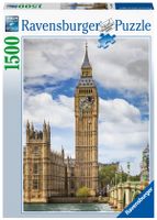 Ravensburger puzzel 1500 stukjes grappige kat op de Big Ben