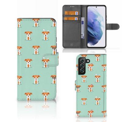 Samsung Galaxy S22 Plus | Telefoonhoesje | Met pasjeshouder | Pups