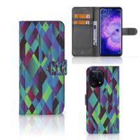 OPPO Find X5 | Book Case | Abstract Green Blue
