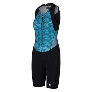 Assos Trisuit Triator NS speedsuit mouwloos blauw dames M