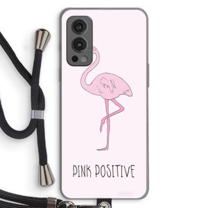 Pink positive: OnePlus Nord 2 5G Transparant Hoesje met koord
