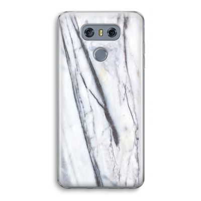 Gestreepte marmer: LG G6 Transparant Hoesje