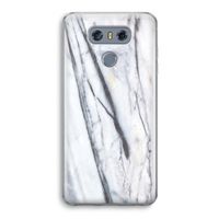 Gestreepte marmer: LG G6 Transparant Hoesje