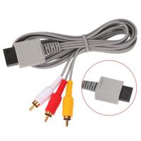 1.8 m component kabel audio video AV Composite 3 RCA-kabel voor de scherpste video belangrijkste 480p video-uitgang voor Nintendo Wii console