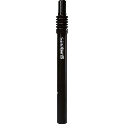 Ergotec Zadelpen verend 25.4 300mm kaars zwart