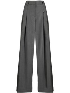 TWP pantalon palazzo à détails plissés - Gris