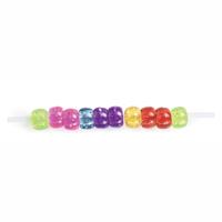 Colorations glitter rijgkralen kleur in zak, 453 gram
