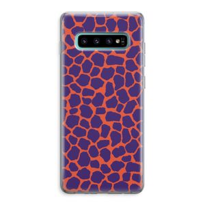 Purple Giraffe: Samsung Galaxy S10 Plus Transparant Hoesje