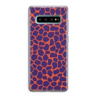 Purple Giraffe: Samsung Galaxy S10 Plus Transparant Hoesje Purple Giraffe: Samsung Galaxy S10 Plus Transparant Hoesje