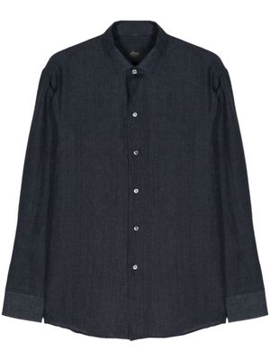 Brioni Linnen overhemd - Blauw