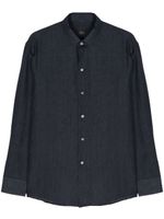 Brioni Linnen overhemd - Blauw - thumbnail