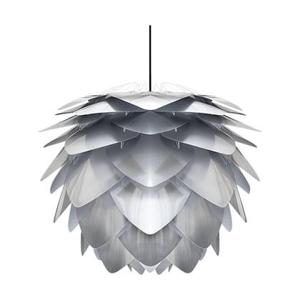 Umage Silvia Mini hanglamp brushed steel - met koordset zwart - Ø 32