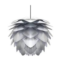 Umage Silvia Mini hanglamp brushed steel - met koordset zwart - Ø 32 - thumbnail